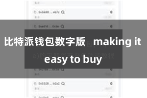 比特派钱包数字版 making it easy to b